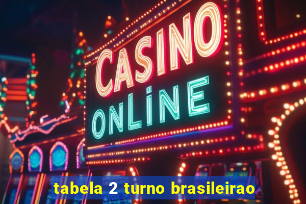 tabela 2 turno brasileirao